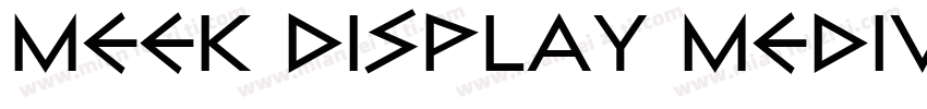Meek Display Medium字体转换